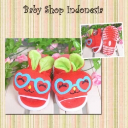 large S644 Sandal Boneka Bunny 70 Merah